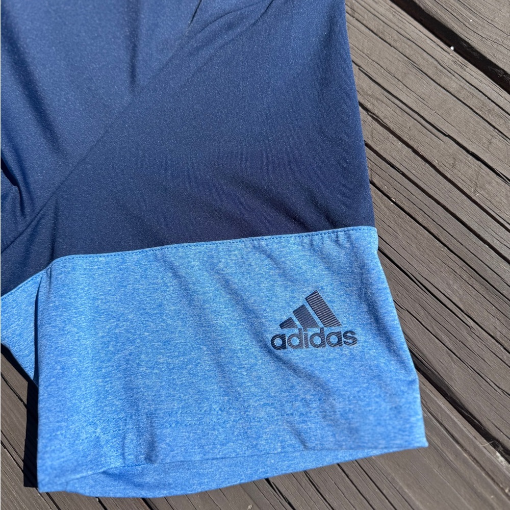 Adidas Men's Two-Tone Blue Polo Shirt - Size XL - Picture 5 of 15